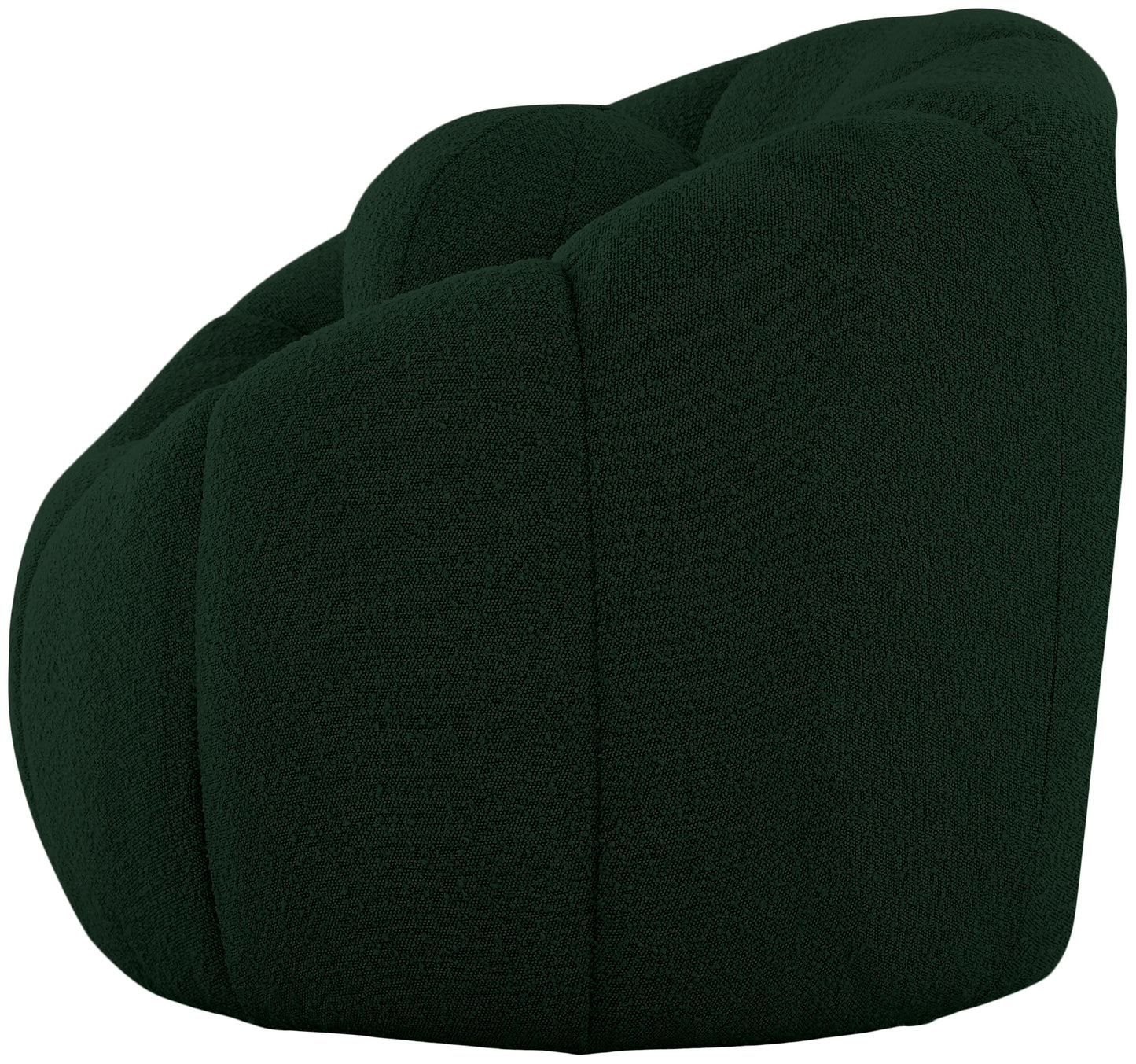 marcello green boucle fabric chair c