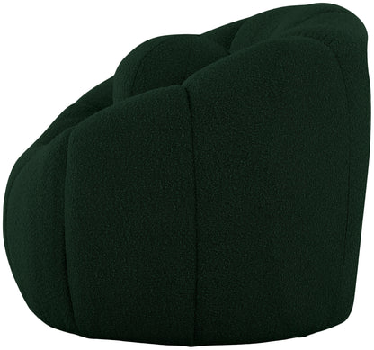 Marcello Green Boucle Fabric Chair C