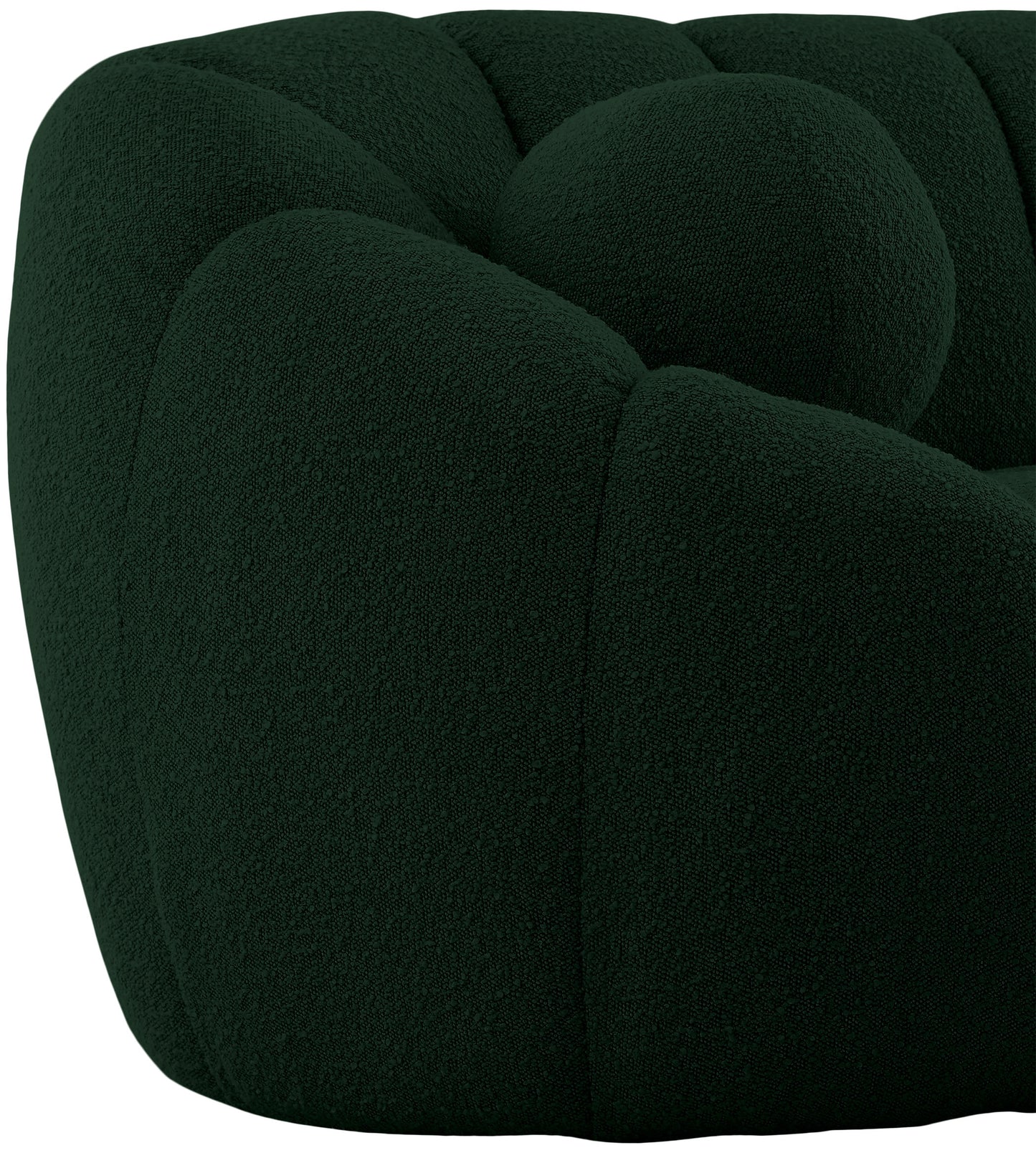 marcello green boucle fabric chair c