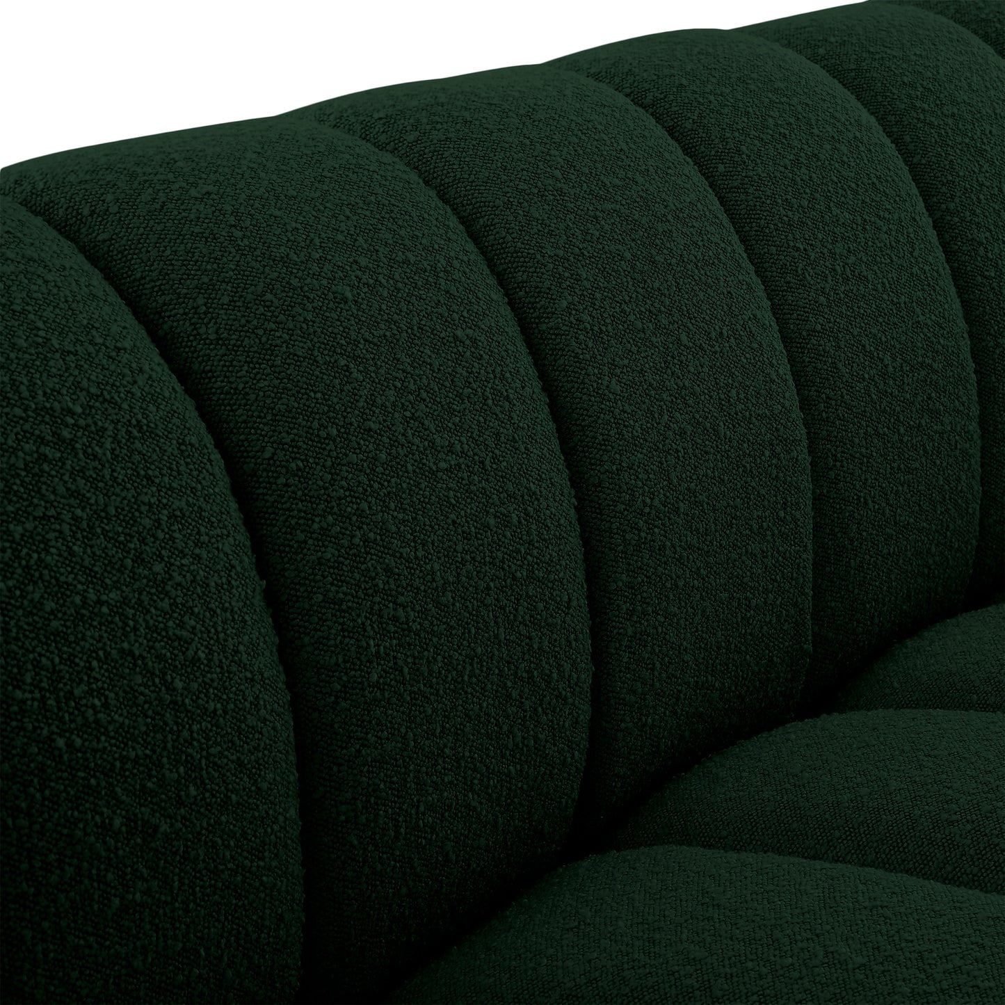 marcello green boucle fabric loveseat l