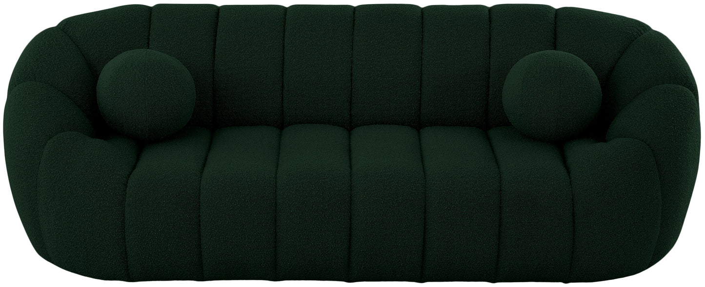 marcello green boucle fabric sofa s