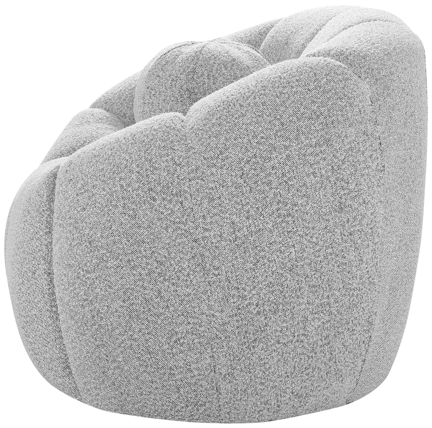 marcello grey boucle fabric chair c