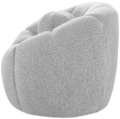 Marcello Grey Boucle Fabric Chair C