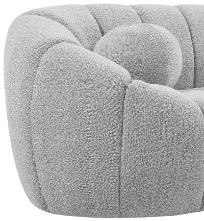 Marcello Grey Boucle Fabric Chair C