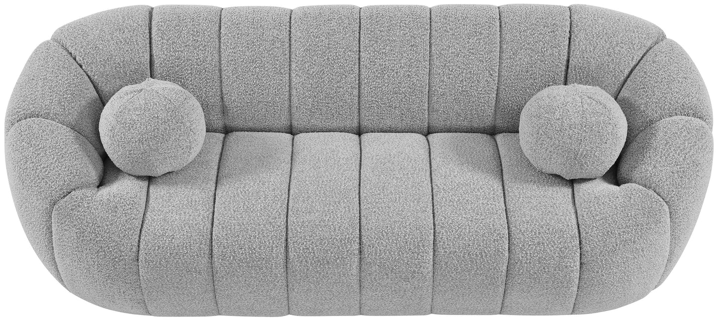 marcello grey boucle fabric sofa s