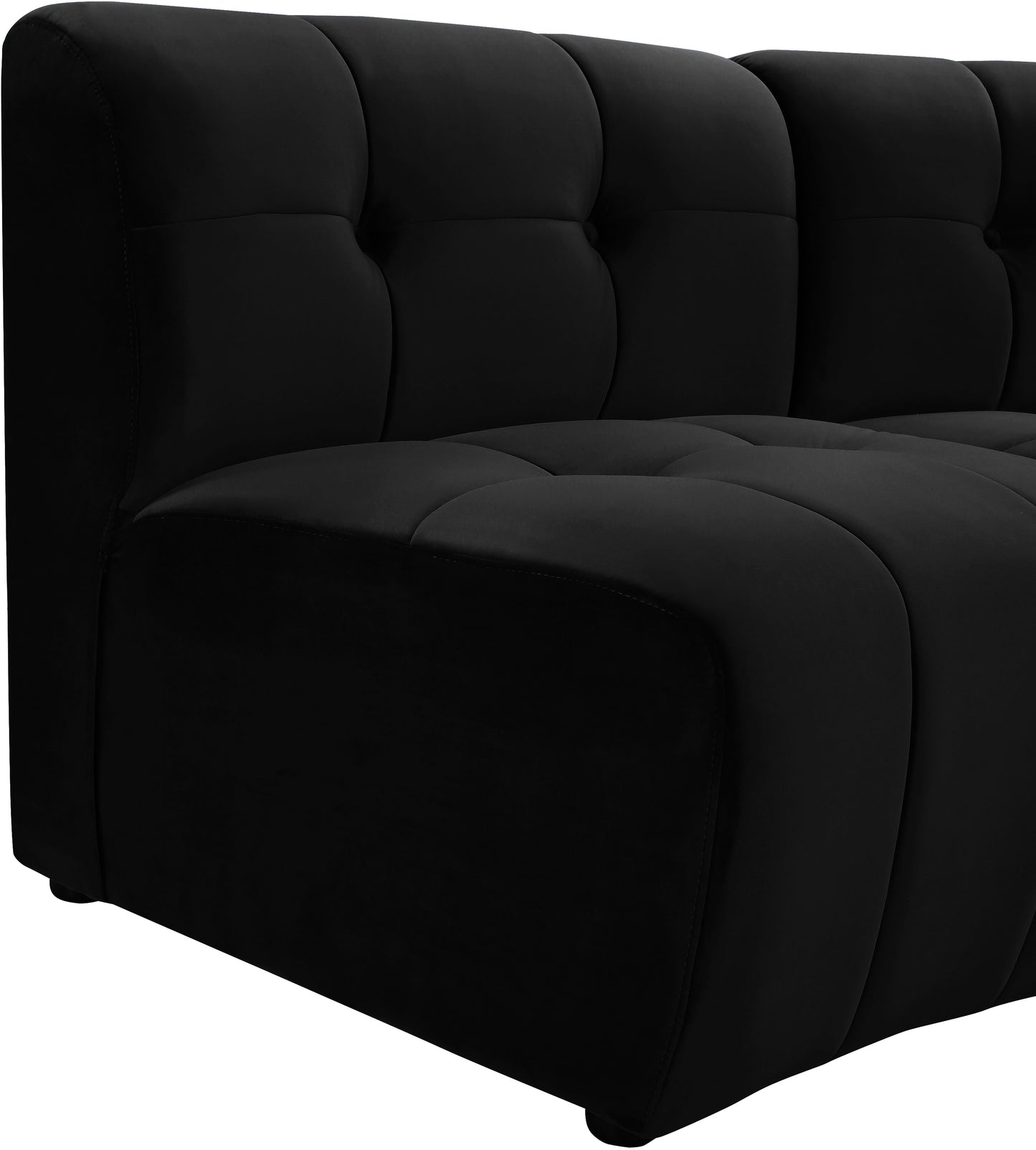 yara black velvet 10pc. modular sectional pc