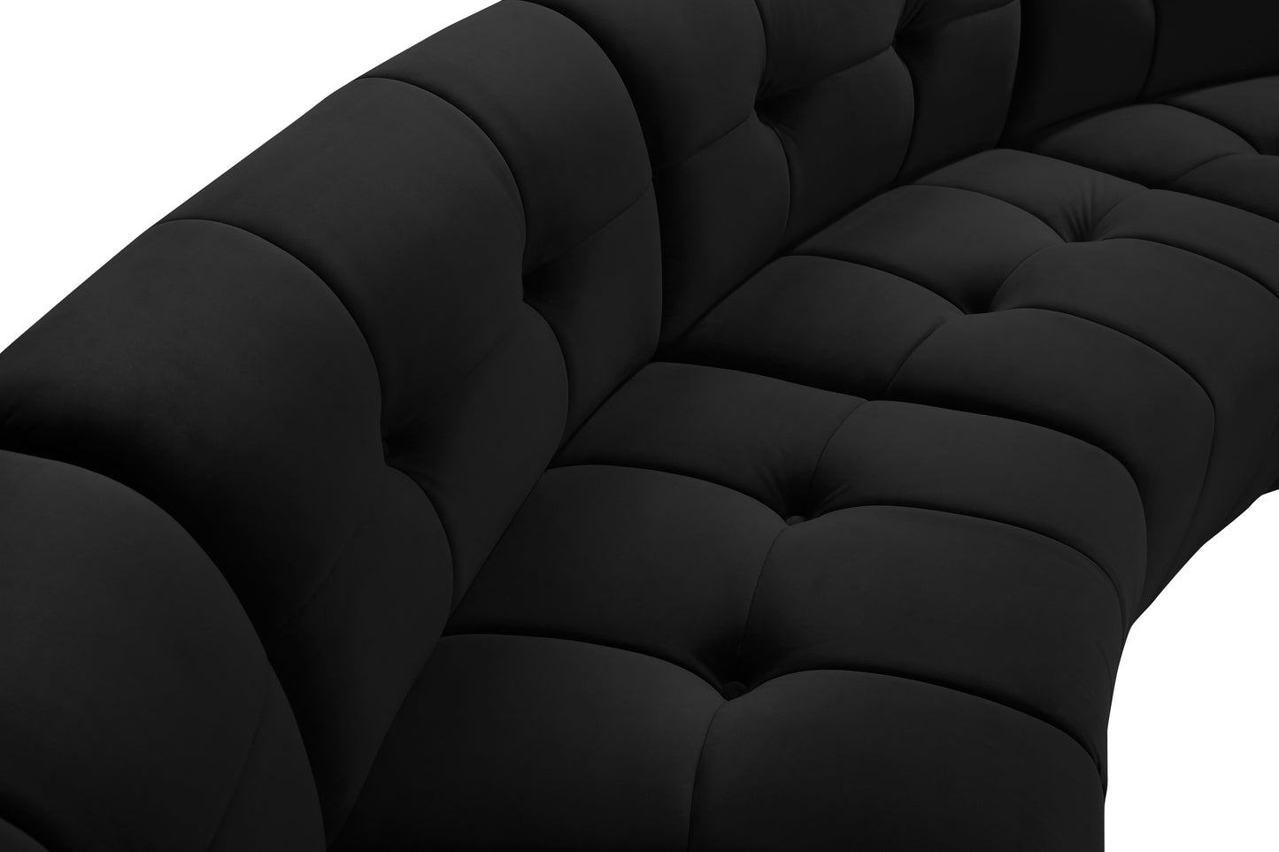 yara black velvet 10pc. modular sectional pc