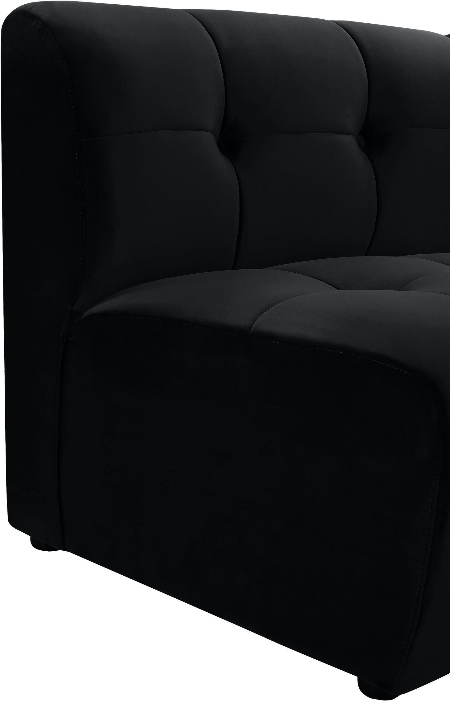 yara black velvet modular chair c