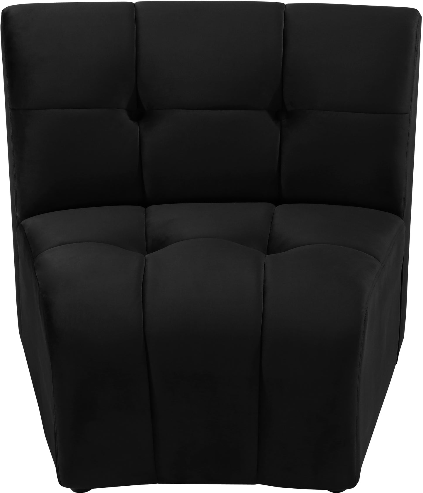 yara black velvet modular chair c