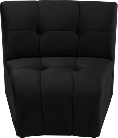 Yara Black Velvet Modular Chair C