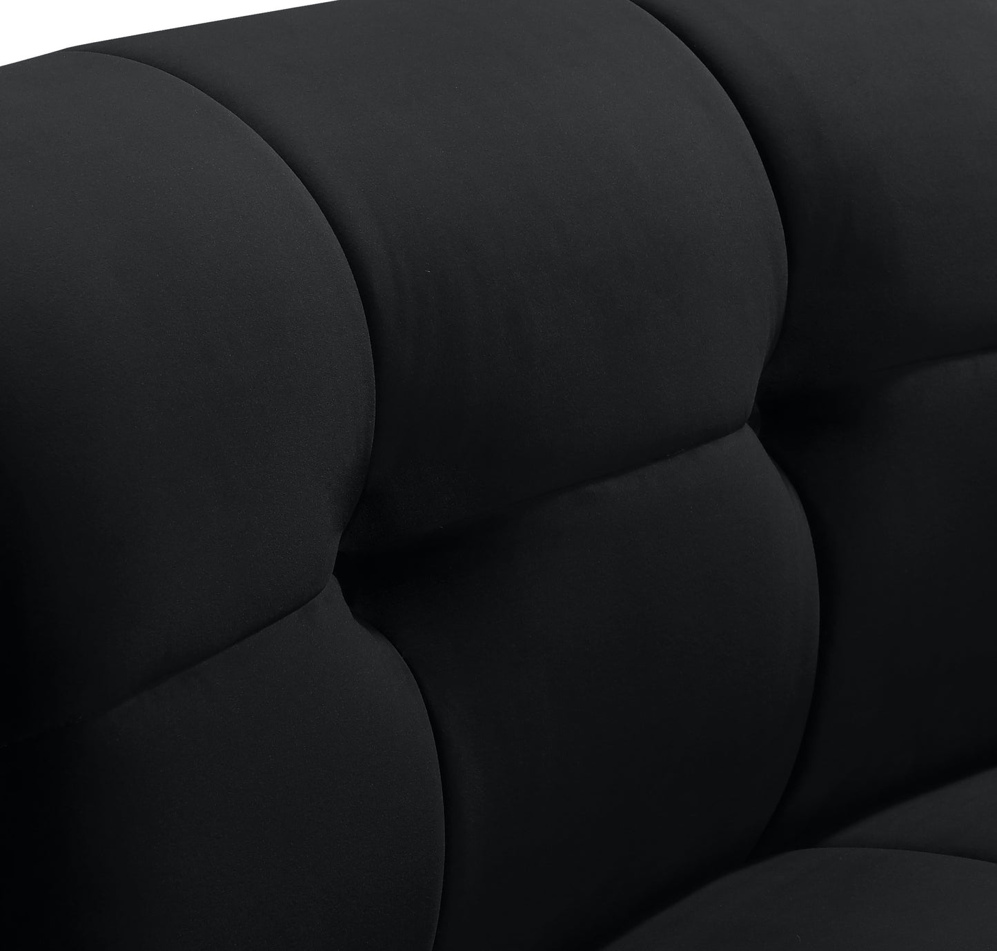 yara black velvet modular chair c