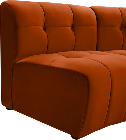 Yara Cognac Velvet 12pc. Modular Sectional PC