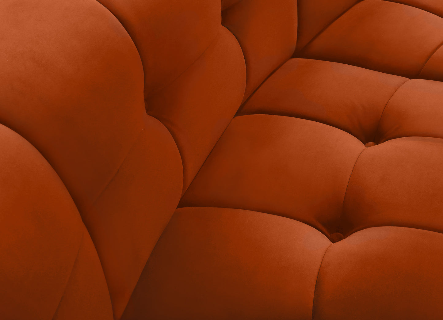 yara cognac velvet modular chair c