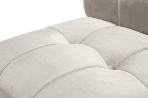 Yara Cream Velvet 12pc. Modular Sectional PC