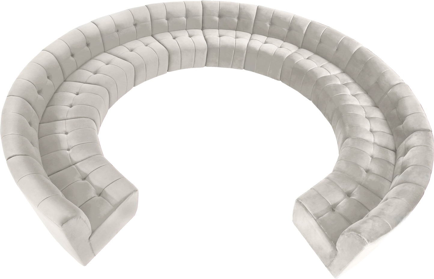 yara cream velvet 13pc. modular sectional pc