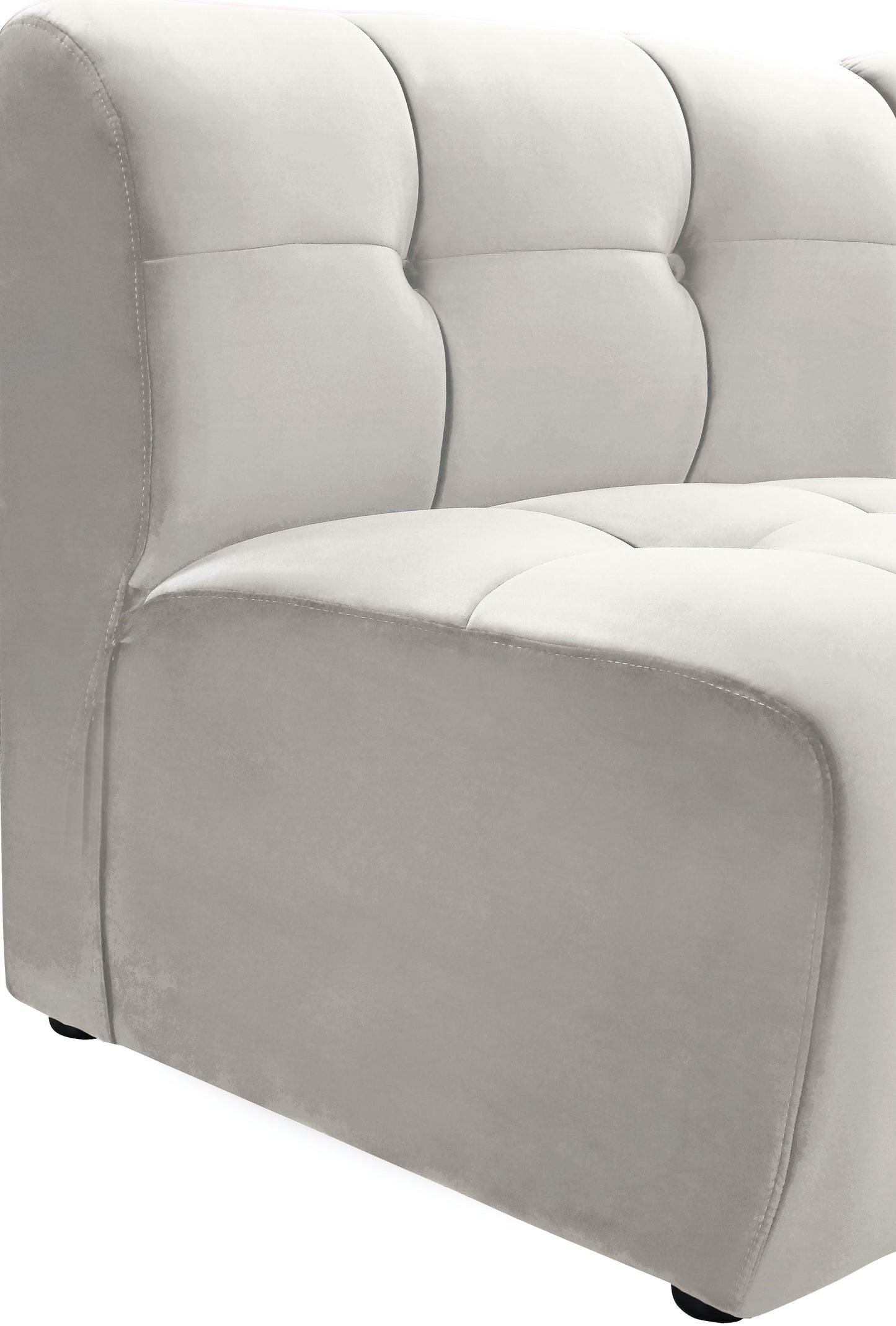 yara cream velvet modular chair c