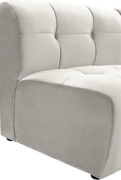 Yara Cream Velvet Modular Chair C