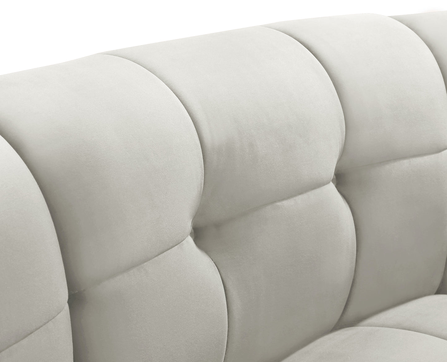 yara cream velvet modular chair c