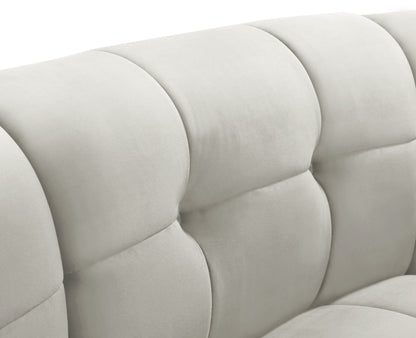 Yara Cream Velvet Modular Chair C