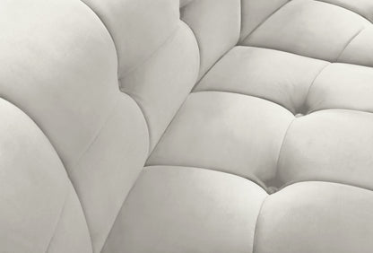 Yara Cream Velvet Modular Chair C