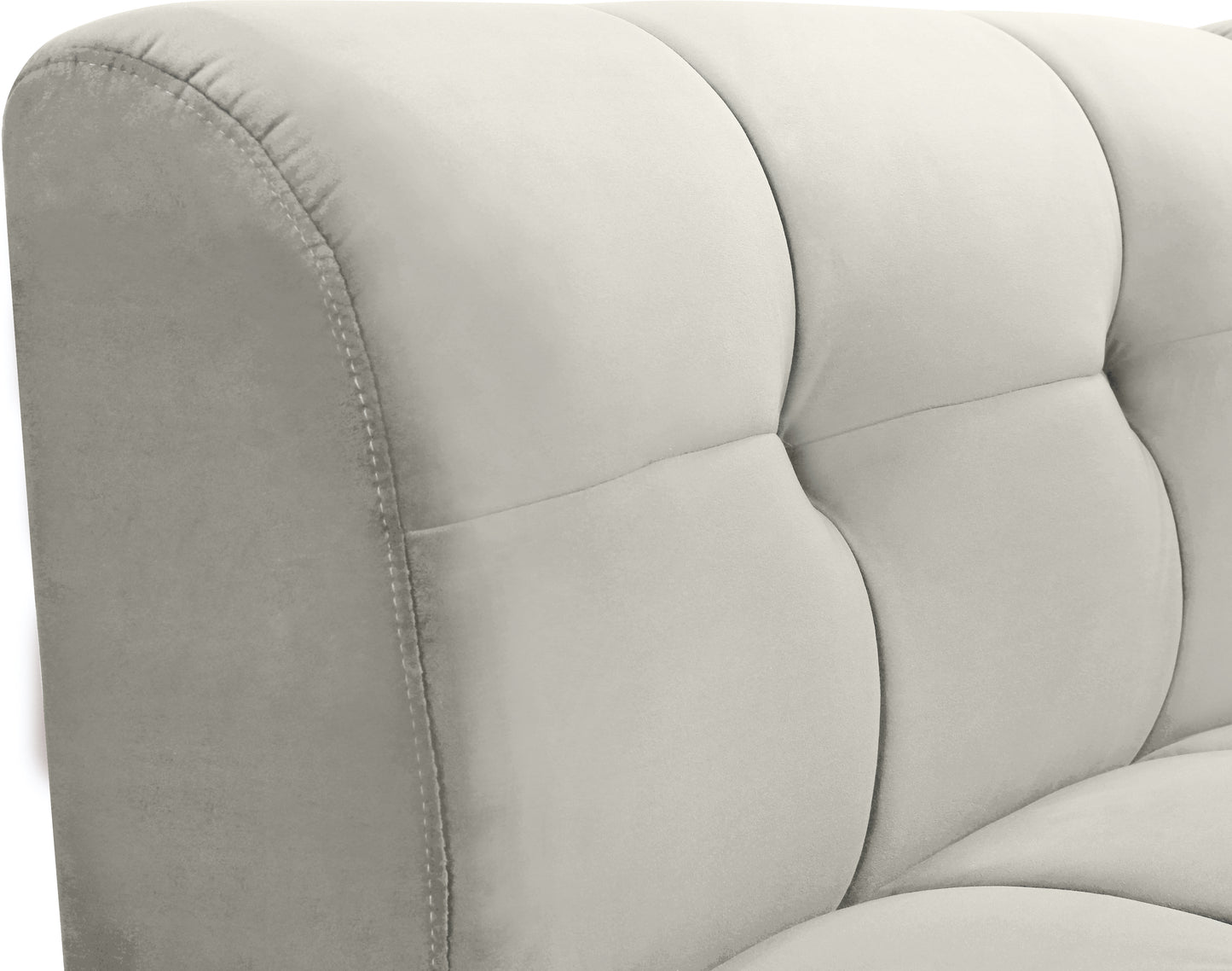 yara cream velvet modular chair c