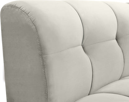 Yara Cream Velvet Modular Chair C