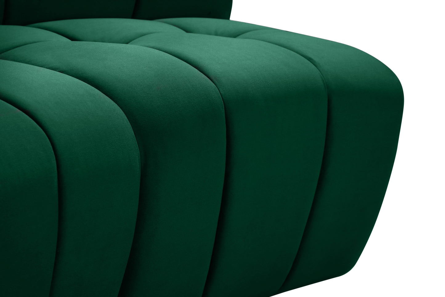 yara green velvet 10pc. modular sectional pc