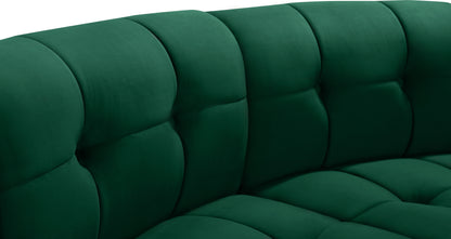 Yara Green Velvet 2pc. Modular Sectional PC