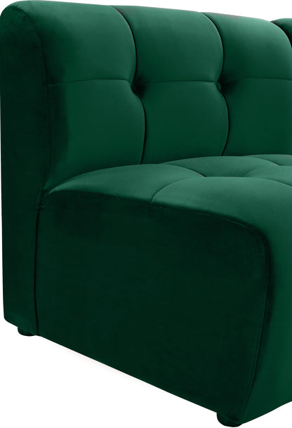 Yara Green Velvet Modular Chair C