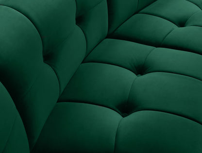 Yara Green Velvet Modular Chair C