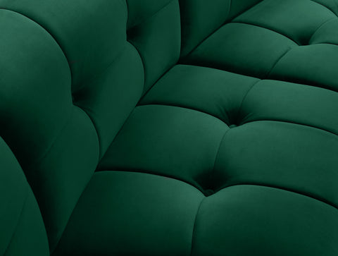 Yara Green Velvet Modular Chair C