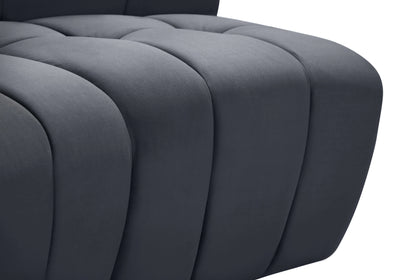 Yara Grey Velvet 8pc. Modular Sectional PC