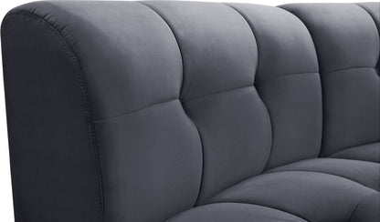 Yara Grey Velvet 9pc. Modular Sectional PC