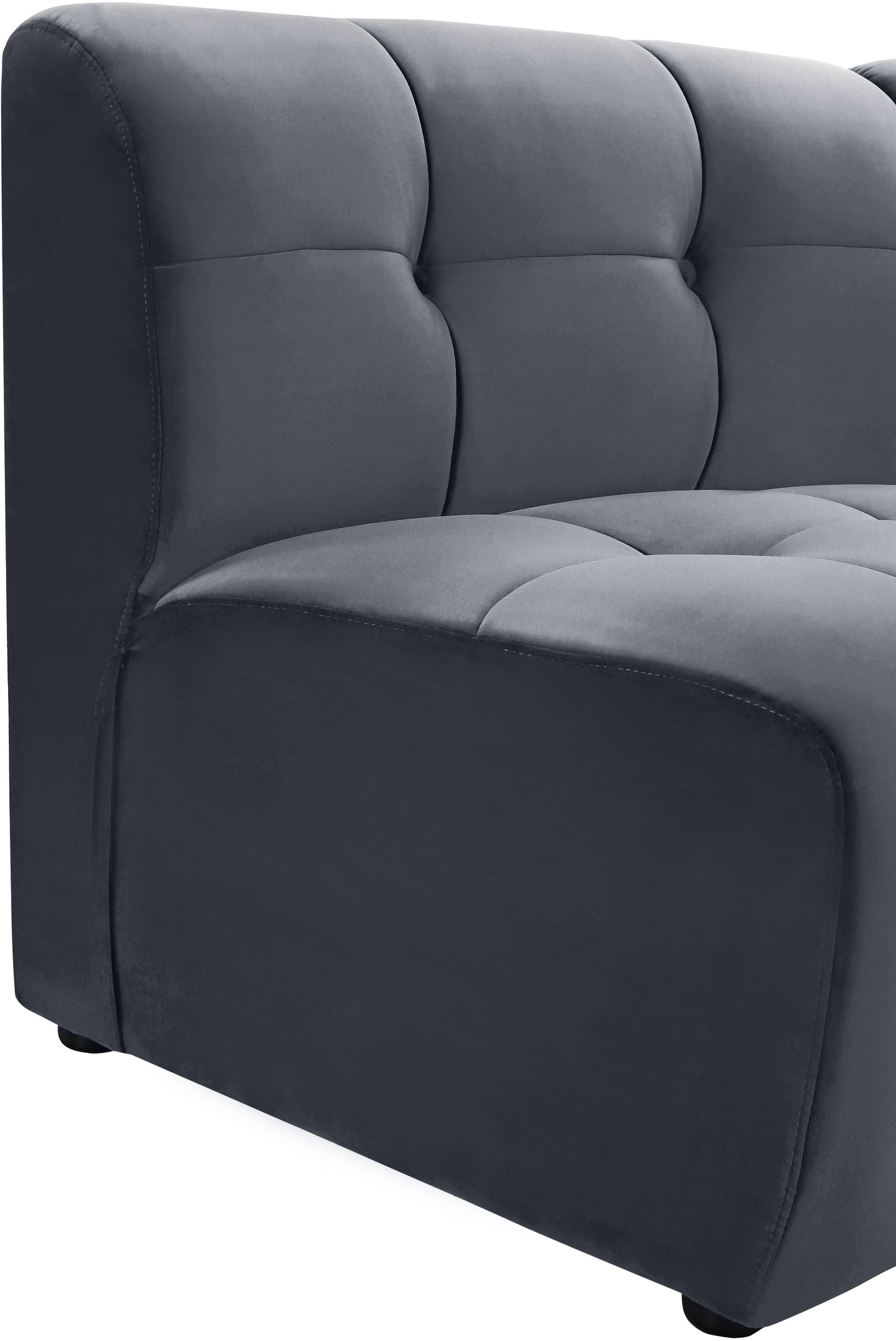 yara grey velvet modular chair c