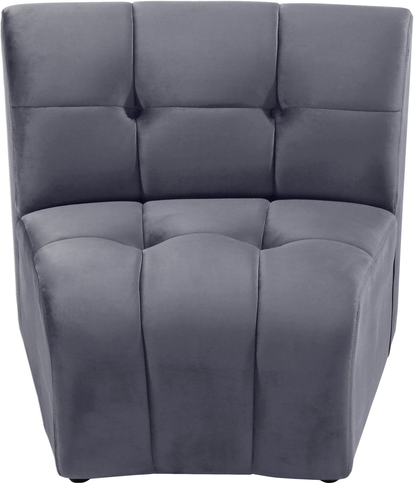 yara grey velvet modular chair c