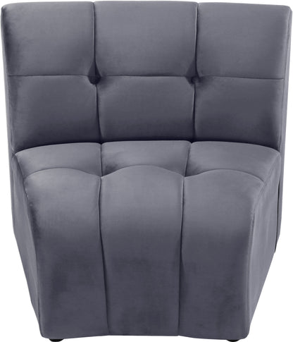 Yara Grey Velvet Modular Chair C