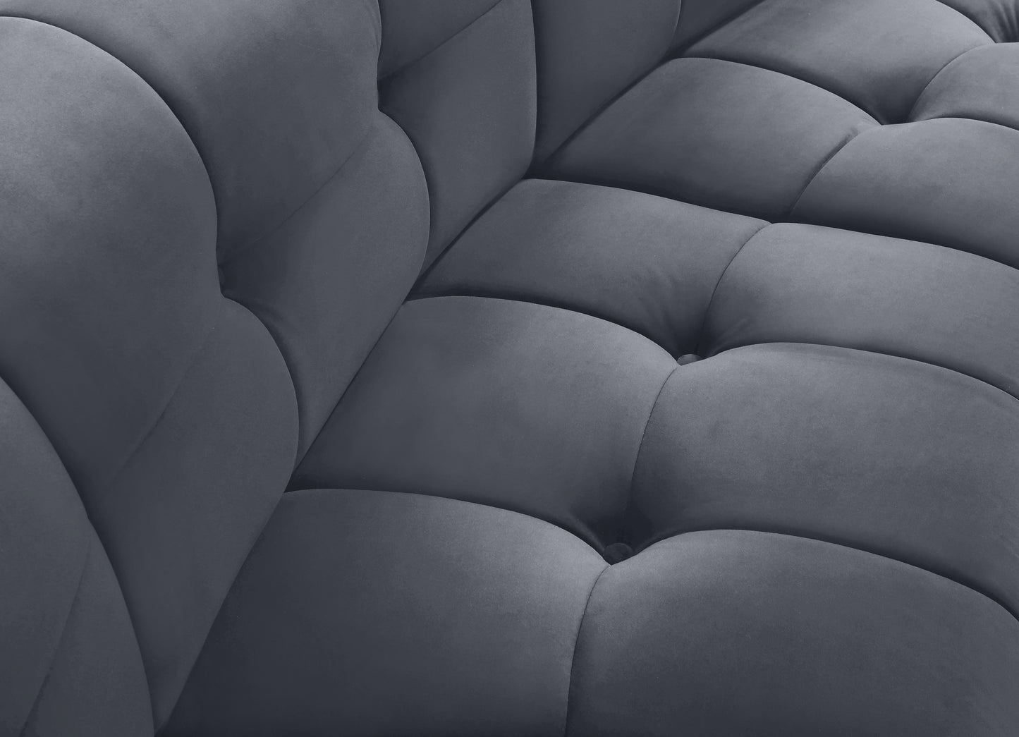 yara grey velvet modular chair c