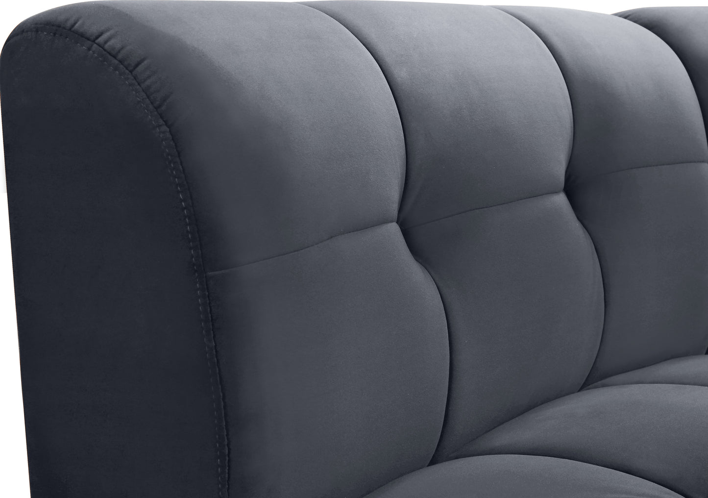 yara grey velvet modular chair c