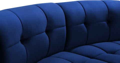 Yara Navy Velvet 2pc. Modular Sectional PC