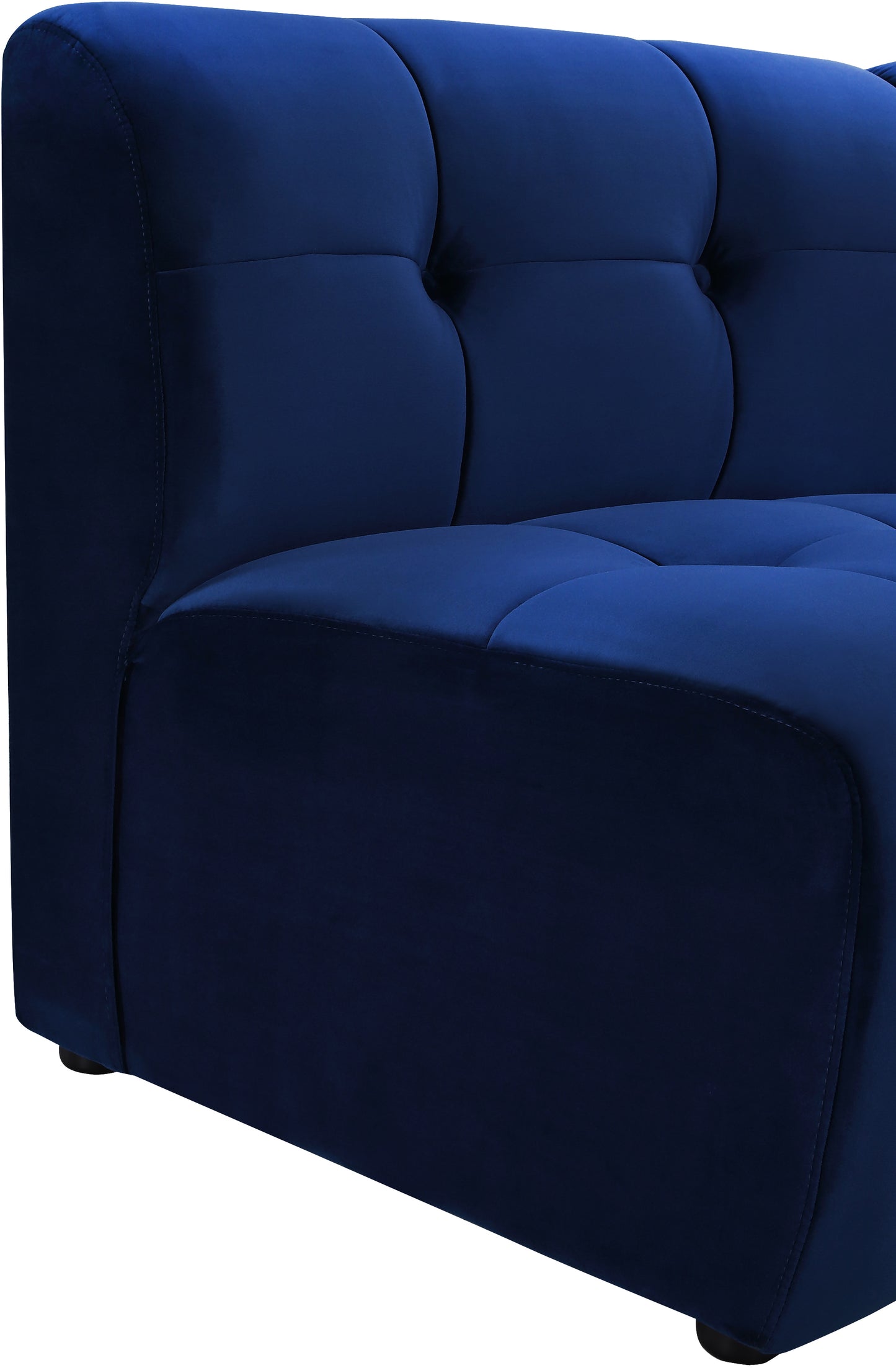 yara navy velvet modular chair c