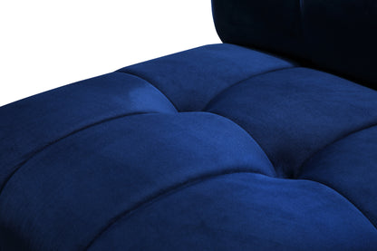 Yara Navy Velvet Modular Chair C