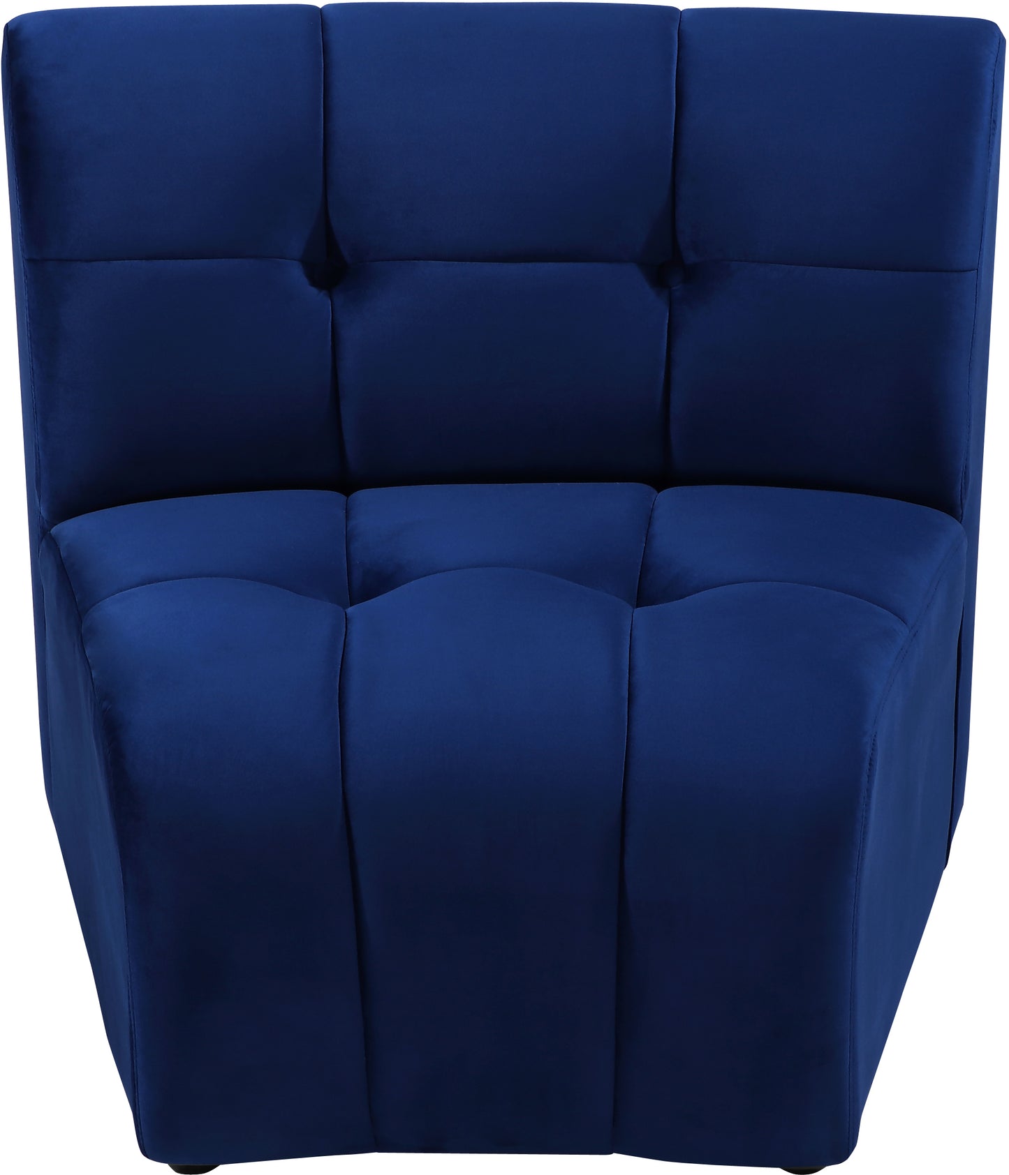 yara navy velvet modular chair c