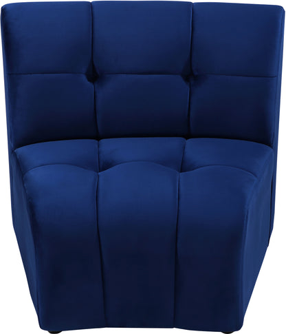 Yara Navy Velvet Modular Chair C