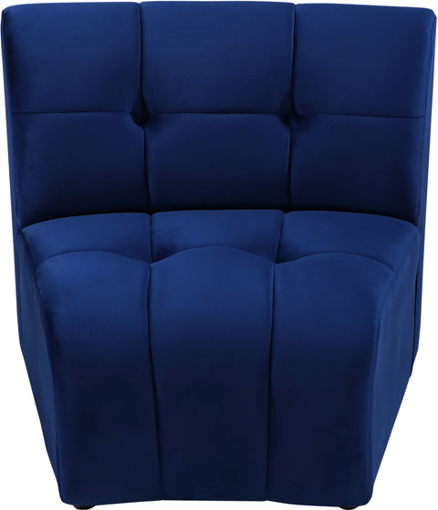 Yara Navy Velvet Modular Chair C
