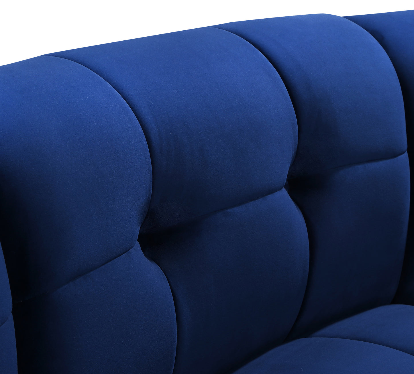 yara navy velvet modular chair c