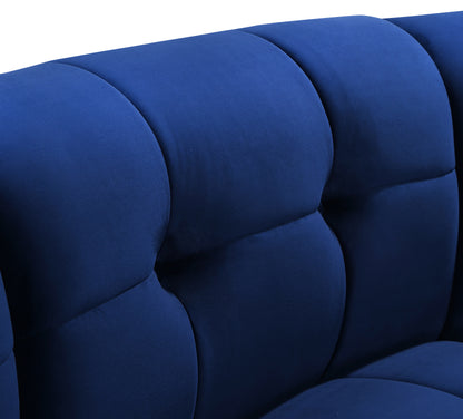 Yara Navy Velvet Modular Chair C