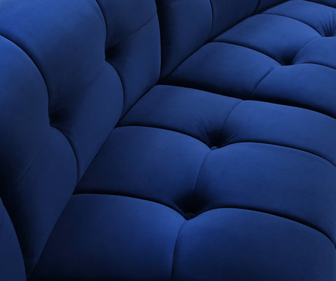 Yara Navy Velvet Modular Chair C