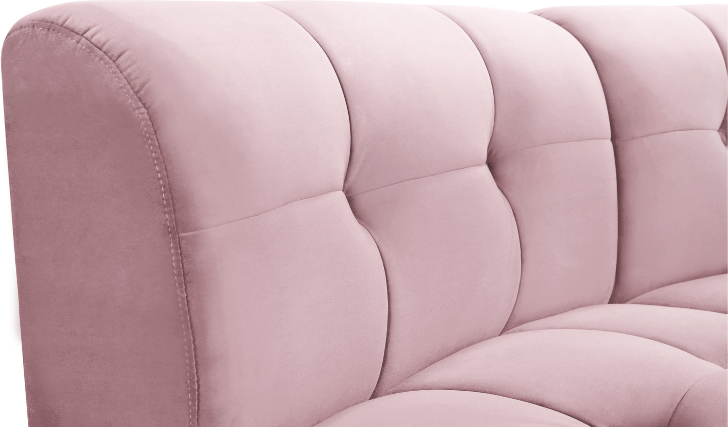 yara pink velvet 10pc. modular sectional pc