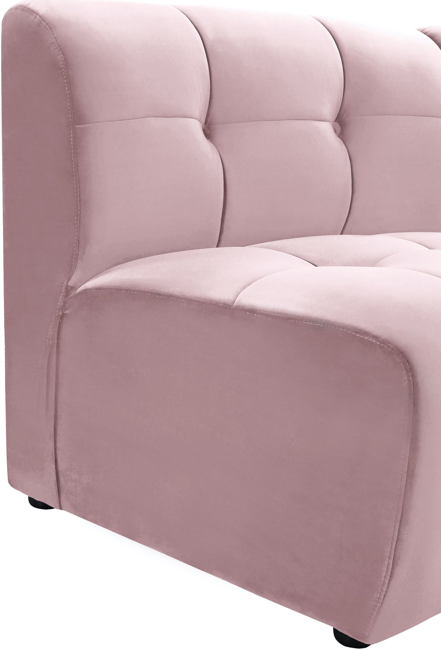 yara pink velvet modular chair c