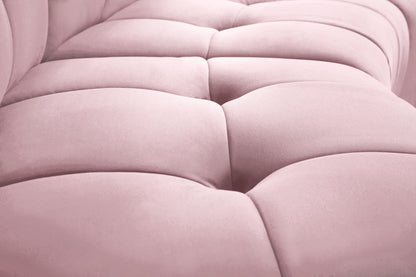 Yara Pink Velvet Modular Chair C